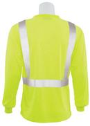 ERB Safety Hi-Viz Lime Long Sleeve Mesh Shirt in Hi-Viz Lime 