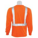 ERB Safety Hi-Viz Orange Long Sleeve Mesh Shirt in Hi-Viz Orange 