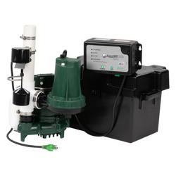 1/3 HP 115V Pre-Assembled Cast Iron Submersible Sump Pump (M53) with 12V Battery Backup Pump