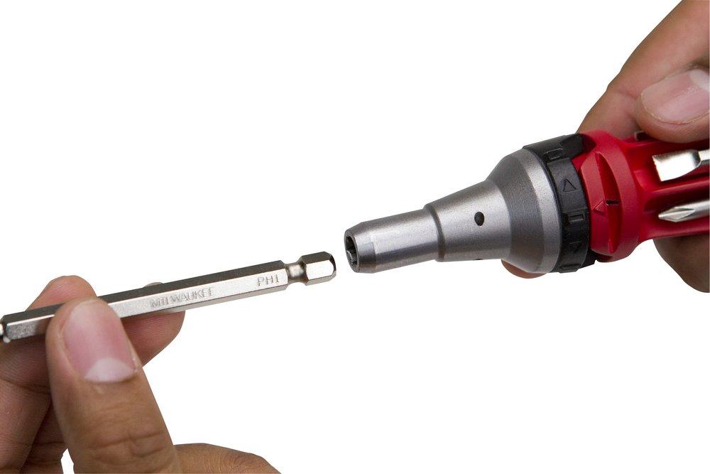 Milwaukee&reg; Black 8 Piece Screwdriver 