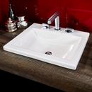 American Standard White Drop-in Bathroom Sink with Overflow 