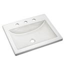 21-1/4 x 17-3/4 in. Rectangular Drop-in Bathroom Sink in White