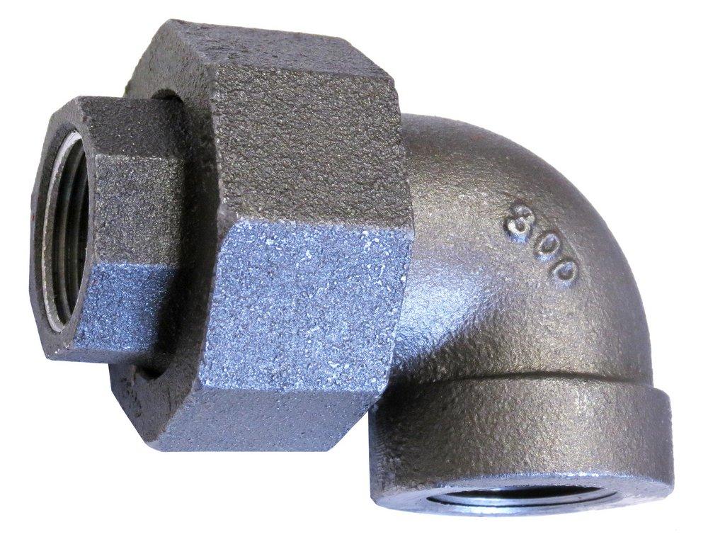 Female 300# Black Malleable Iron Union 