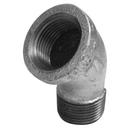 300# Global Galvanized Malleable Iron 45 Degree Elbow 