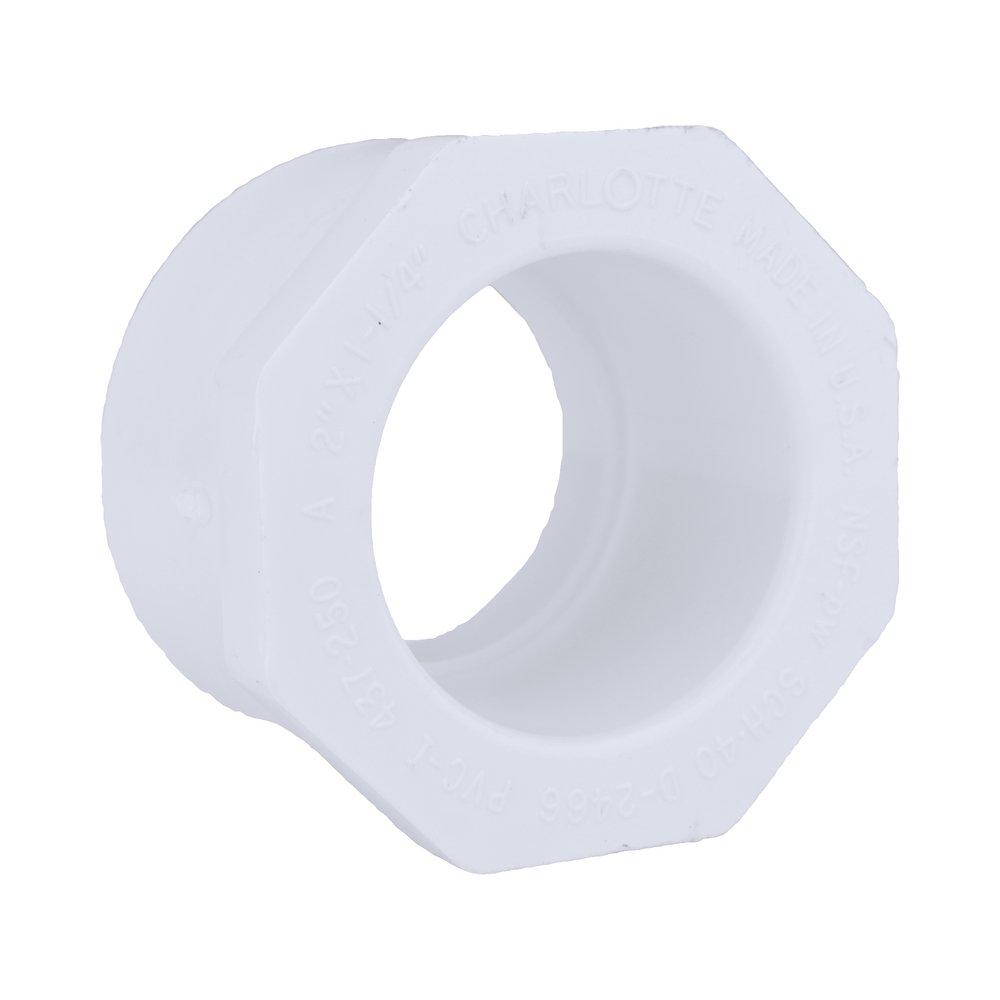 White PVC Schedule 40 Bushing 