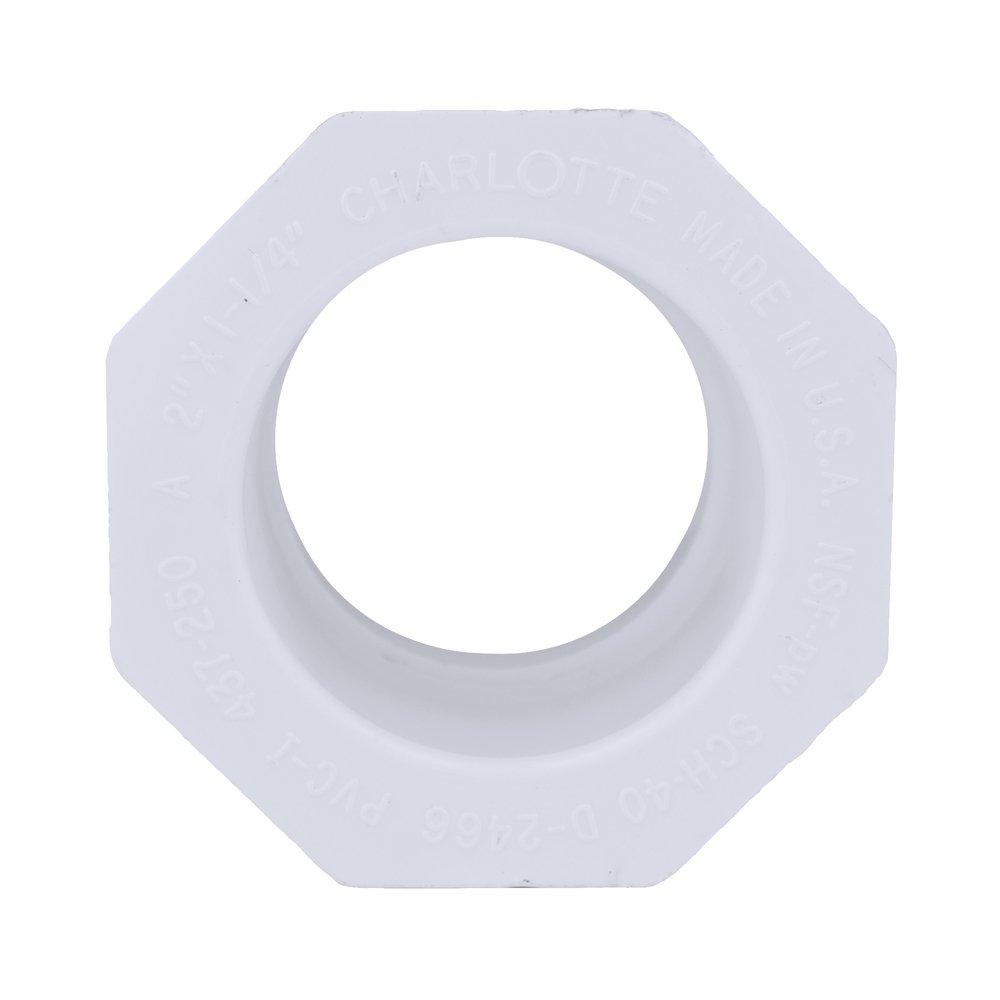 White PVC Schedule 40 Bushing 