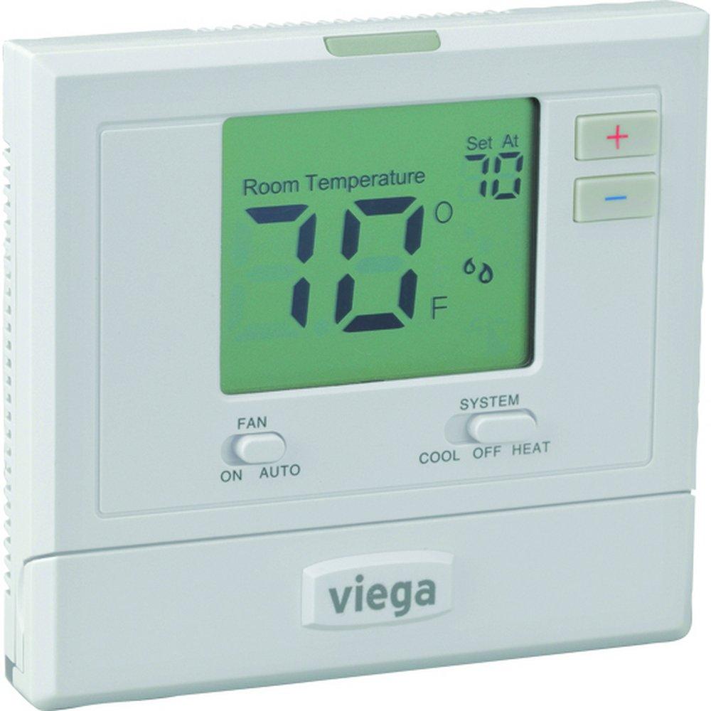 Viega 4-2/5 x 4-7/10 x 4/5 in. Non-Programmable Thermostat 
