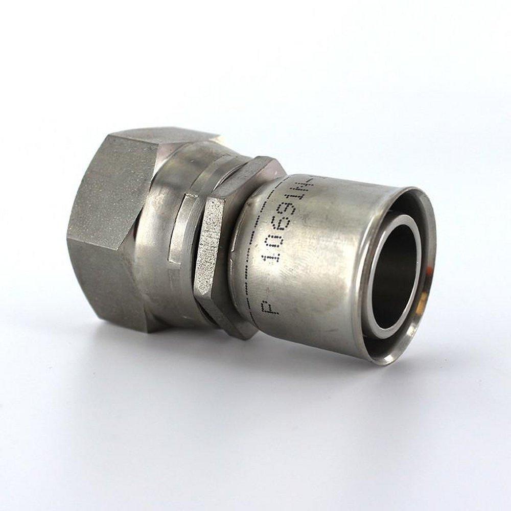 Parker Hannifin Hose x FNPT Stainless Steel Swivel Fitting Adapter 