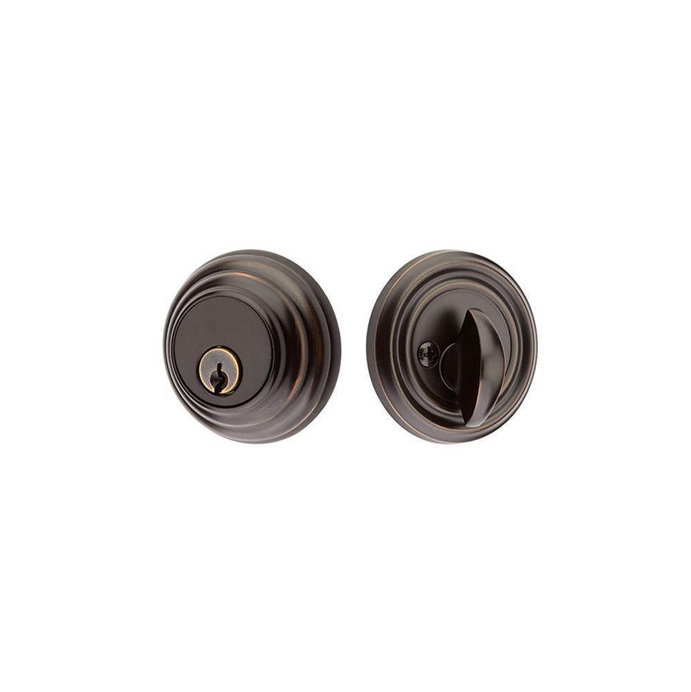 Emtek Products Oil Rubbed Bronze Double Cylinder Low Profile Deadbolt 