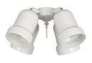 160W 4-Light Candelabra E-12 Ceiling Fan Light Kit in White