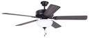 52 in. 5-Blade Ceiling Fan with Compact Fluorescent Light Kit in Oiled Bronze