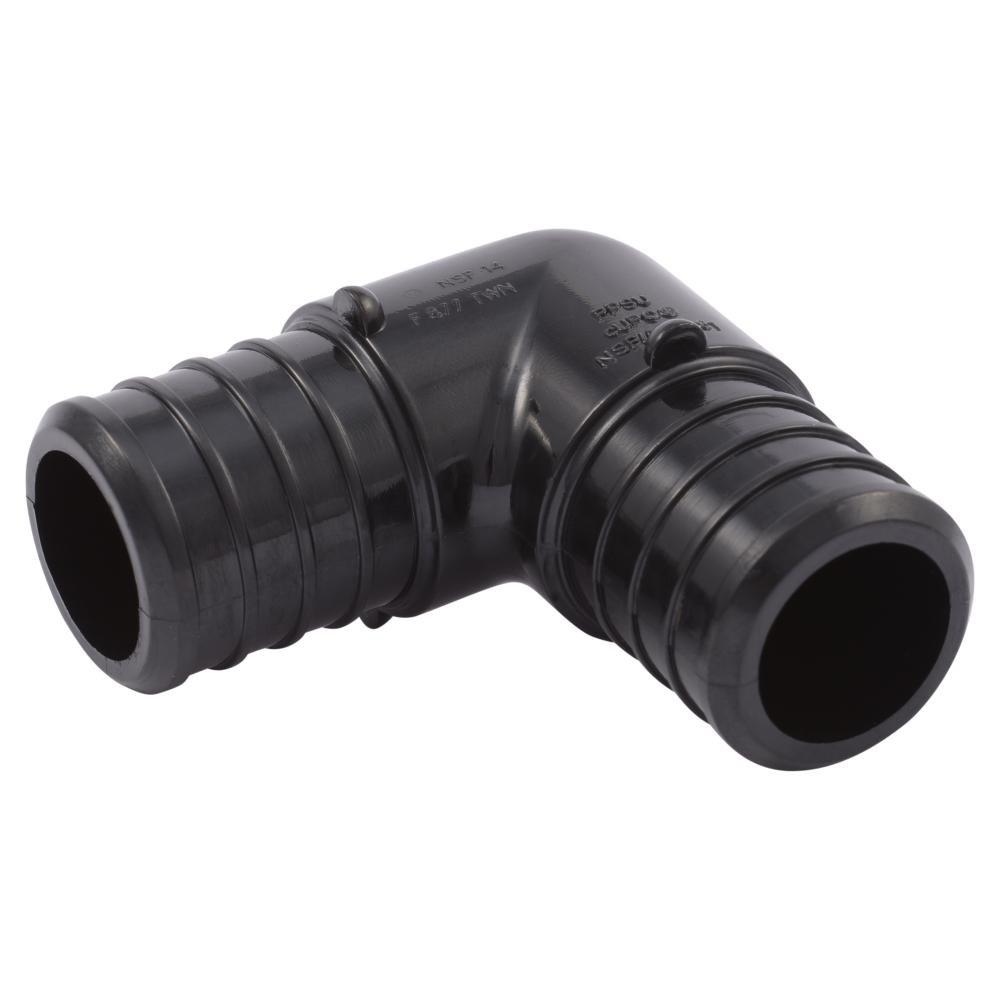 SharkBite&reg; Black Plastic PEX Crimp 90&deg; Elbow 