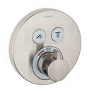 Hansgrohe Brushed Nickel 2-Function Round Thermostatic Trim 