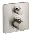 AXOR Brushed Nickel 7 gpm Thermostatic Trim with Volume Control Trim and Double Knob Handle 