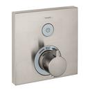 Hansgrohe Brushed Nickel 1-Function Square Thermostatic Trim 