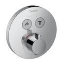 Hansgrohe Polished Chrome 2-Function Round Thermostatic Trim 
