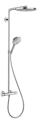 Three Handle Single Function Shower System in Polished Chrome