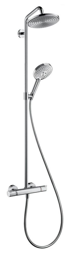 Hansgrohe Polished Chrome Three Handle Single Function Shower System 