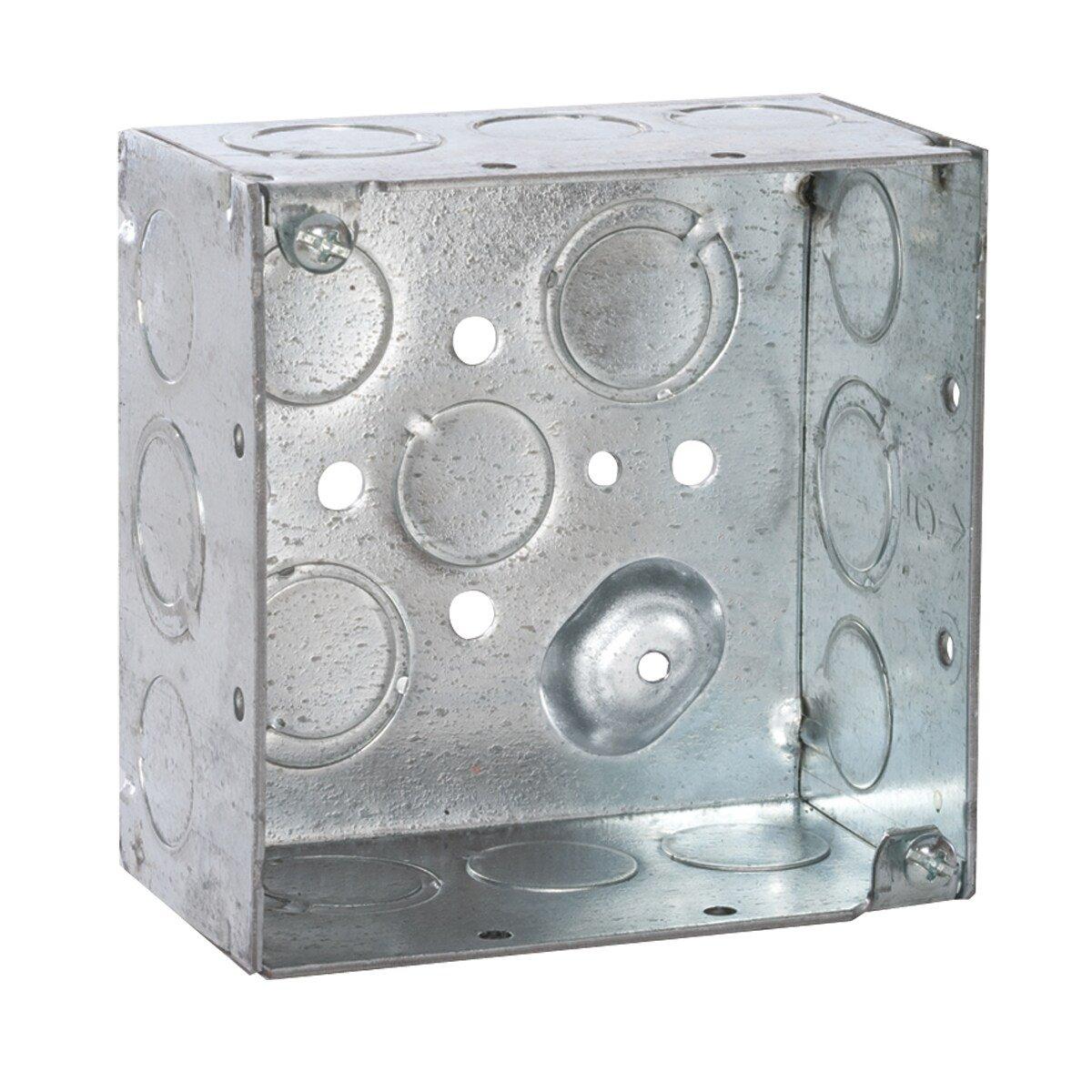 RACO Silver 2-1/8 in. 30.3 cu in. Square Box 