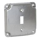4-19/100 x 1/2 in. Square Surface Finish Cover with 1 Toggle Switch