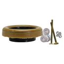 Fluidmaster Tan Wax Ring Kit with Flange and Bolts 