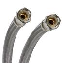 Fluidmaster Stainless Steel 3/8 in. Braided Stainless Faucet Flexible Water Connector 