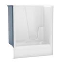 60 in. x 33 in. Tub & Shower Unit in White with Right Drain