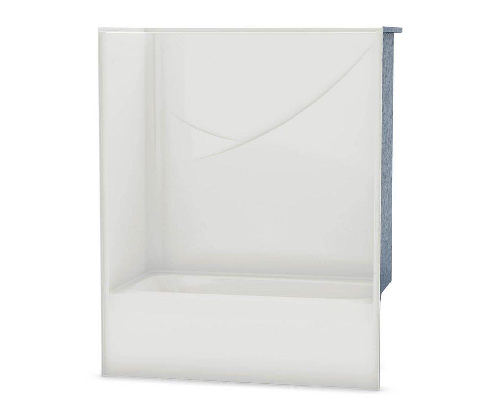 Aker by MAAX White 59-3/4 x 34 in. Tub & Shower Unit in White 