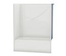 59-3/4 in. x 34 in. Tub & Shower Unit in White with Right Drain