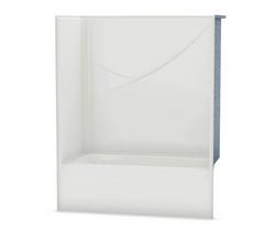 59-3/4 in. x 34 in. Tub & Shower Unit in White with Right Drain