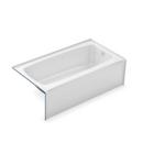 Aker by MAAX White 60 x 32 in. Soaker Alcove Bathtub in White 