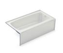 Aker by MAAX White 60 x 32 in. Soaker Alcove Bathtub in White 