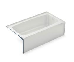60 in. x 32 in. Soaker Alcove Bathtub with Right Drain in White