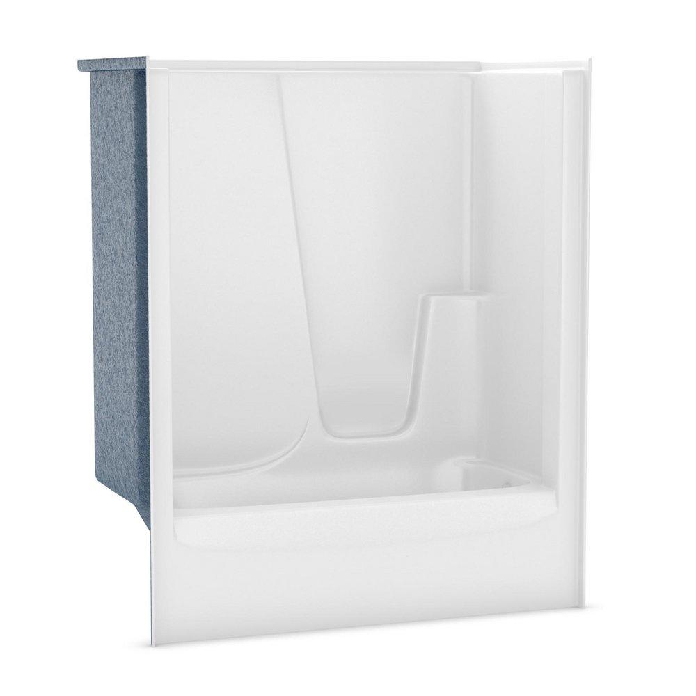 Aker by MAAX White 60 x 33 in. Tub & Shower Unit in White 