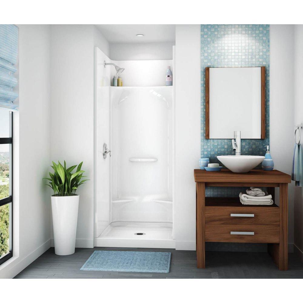 Aker by MAAX White 31-7/8 x 32 x 76 in. Shower Unit in White 