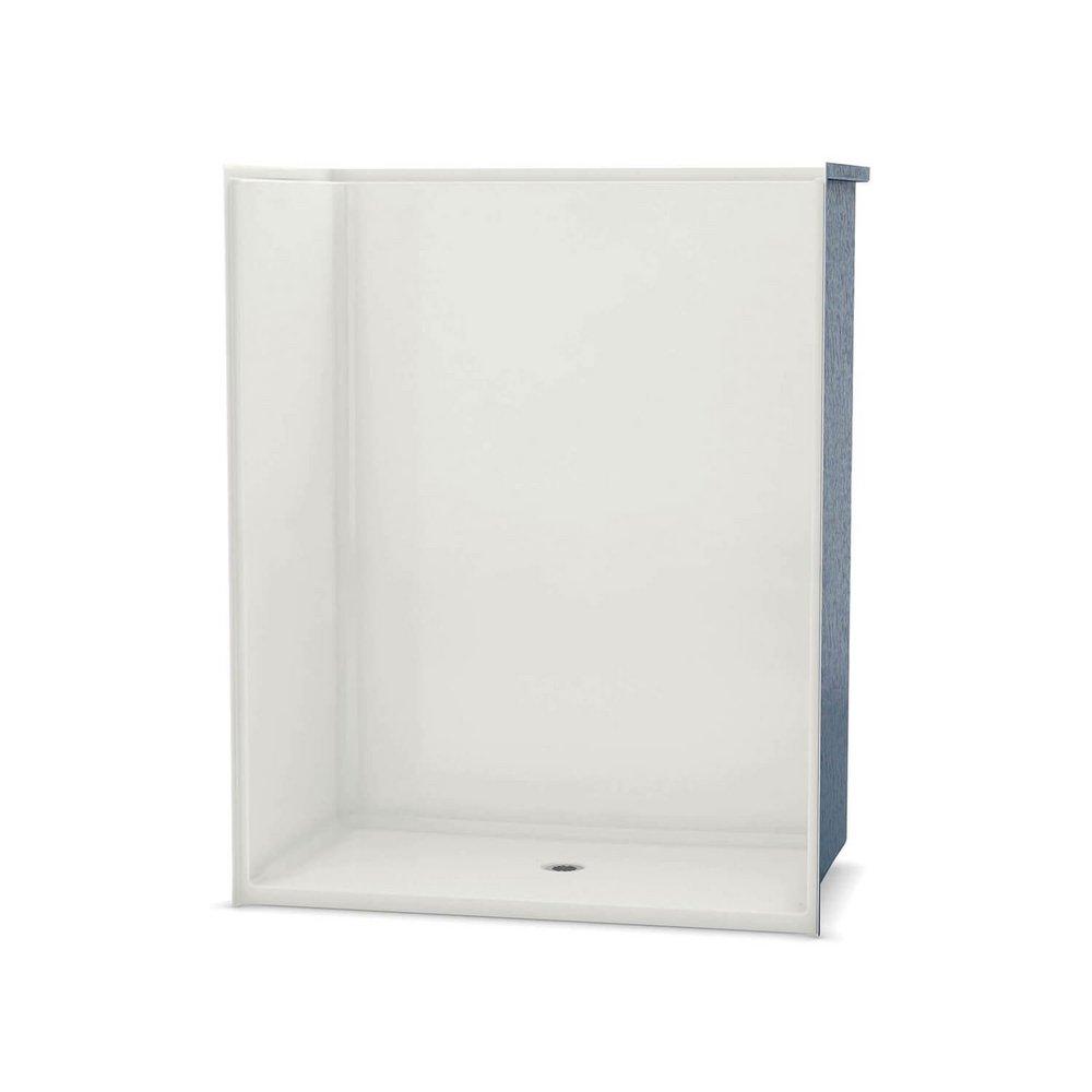 Aker by MAAX White 63 x 37 x 75-1/2 in. Alcove Shower Unit 