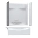 59-7/8 in. x 30-1/8 in. Tub & Shower Unit in White with Left Drain