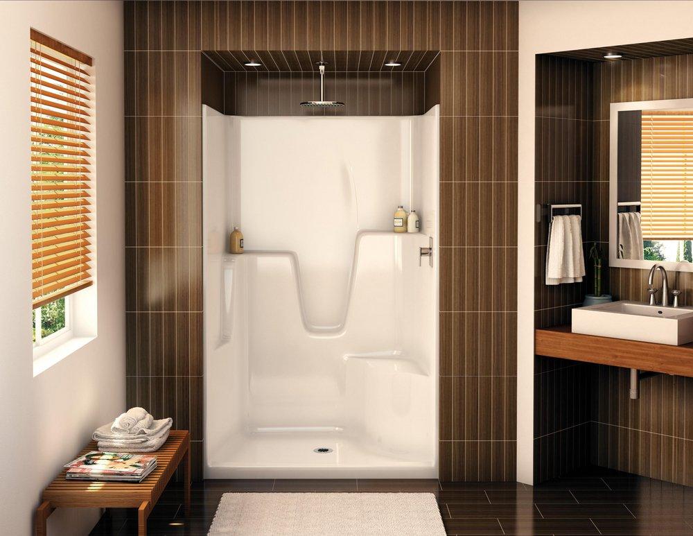 Aker by MAAX White 48-1/4 x 36 x 76-1/2 in. Shower Unit in White 