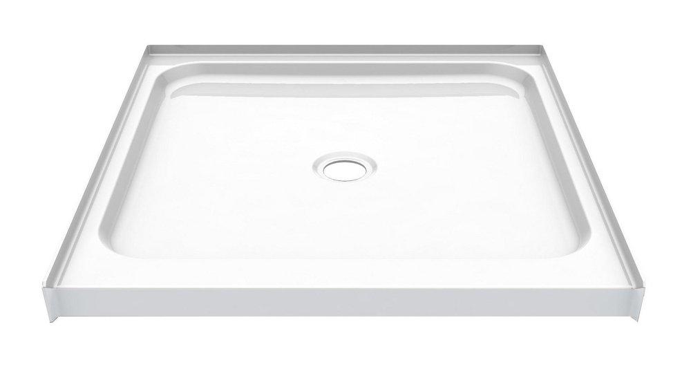 Aker by MAAX White 35-7/8 x 36 in. Rectangle Shower Base 