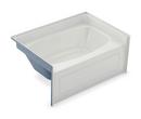 Aker by MAAX White 60 x 42 in. Soaker Alcove Bathtub Center 