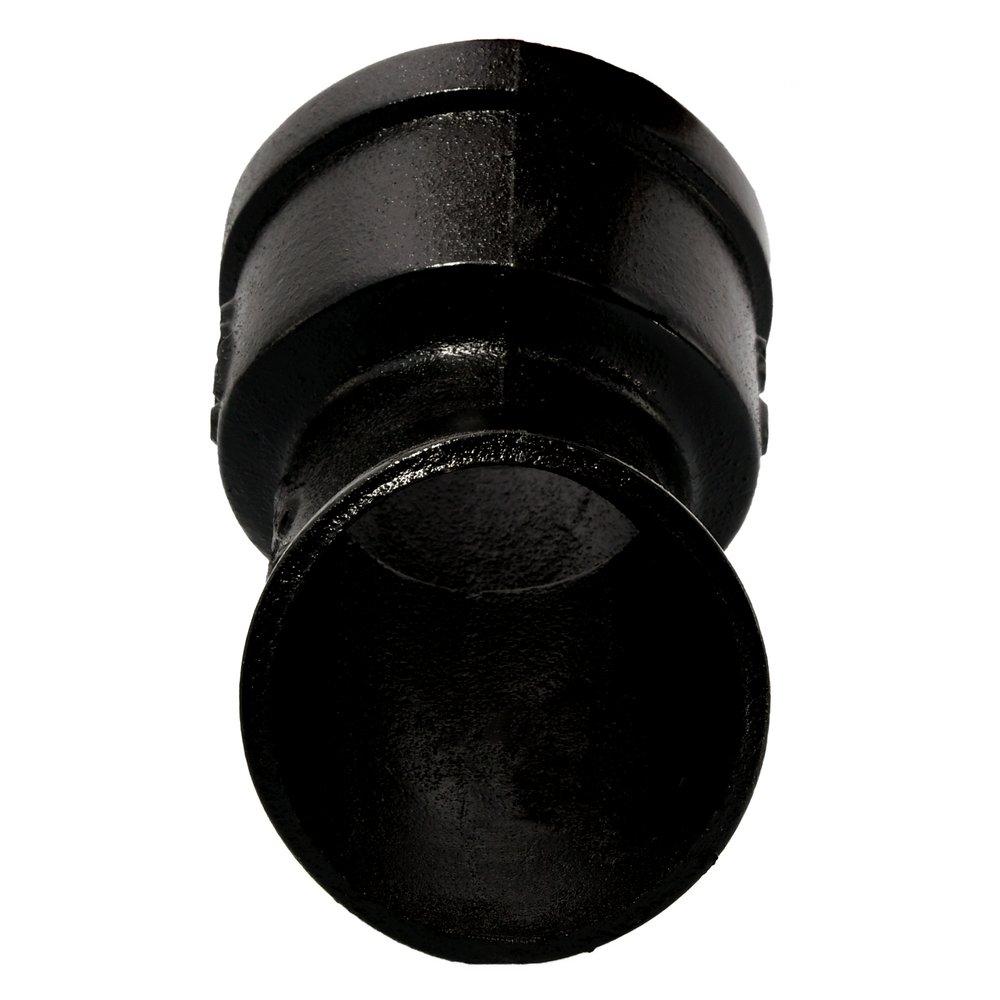 Black Hub x Spigot Service Cast Iron 1/8 Bend 