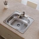 Dayton Polished Satin 25 x 22 in. Stainless Steel Single Bowl Drop-in Kitchen Sink in Satin 