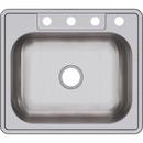 Kingsford Polished Satin 25 x 22 in. Stainless Steel Single Bowl Drop-in Kitchen Sink in Satin 