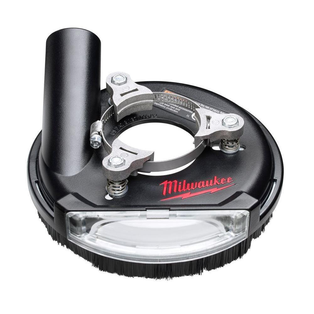 Milwaukee&reg; Red 5 in. Universal Surface Grinding Dust Shroud 