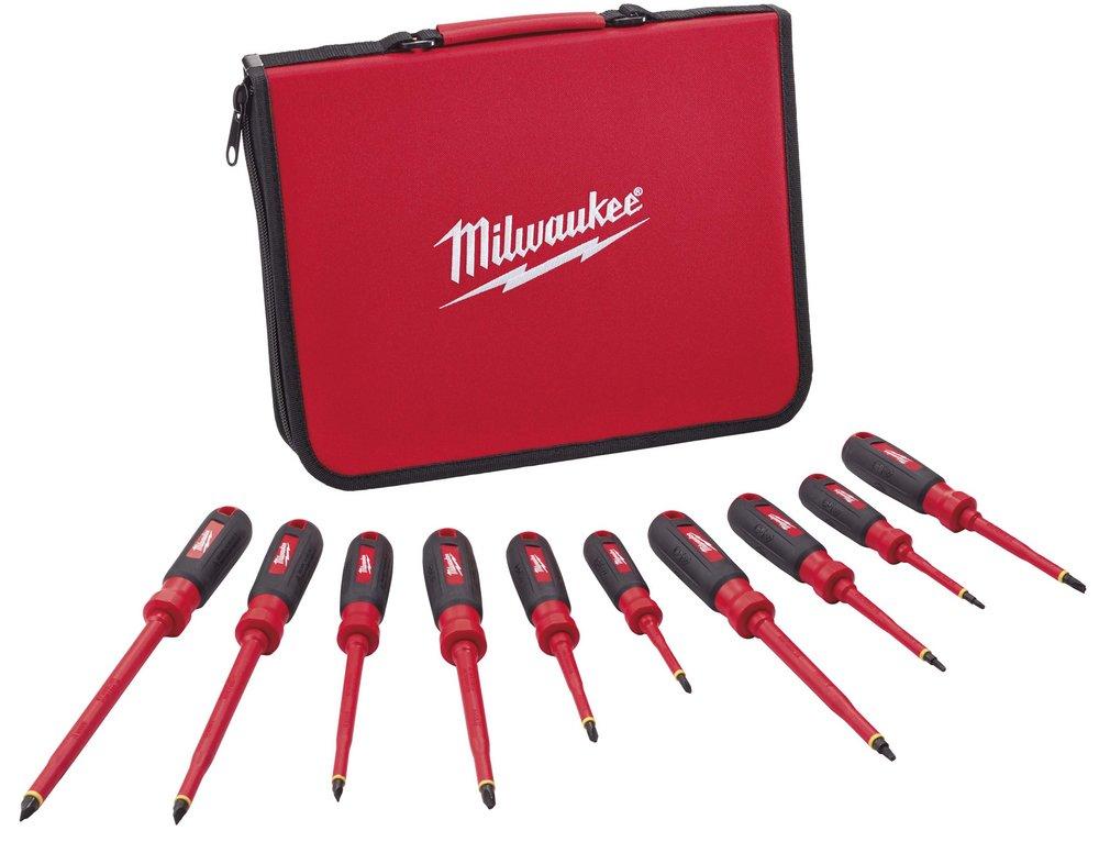 Milwaukee&reg; Silver Manual 10 Piece Screwdriver 