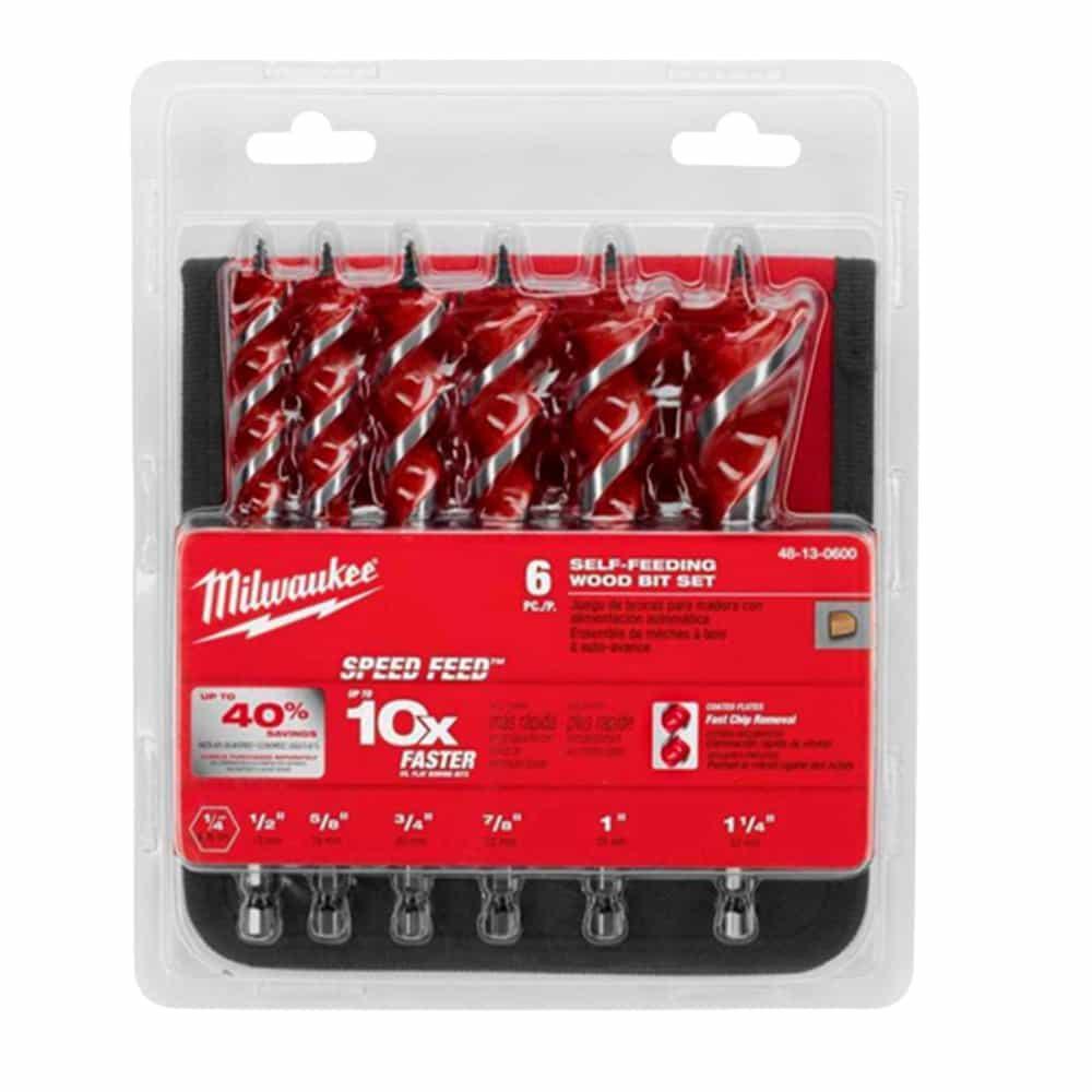 Milwaukee® Silver Speed Feed Wood Bit Set 6 Piece 