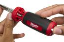 Milwaukee&reg; Red Manual Multi-Bit 10 Piece Screwdriver 