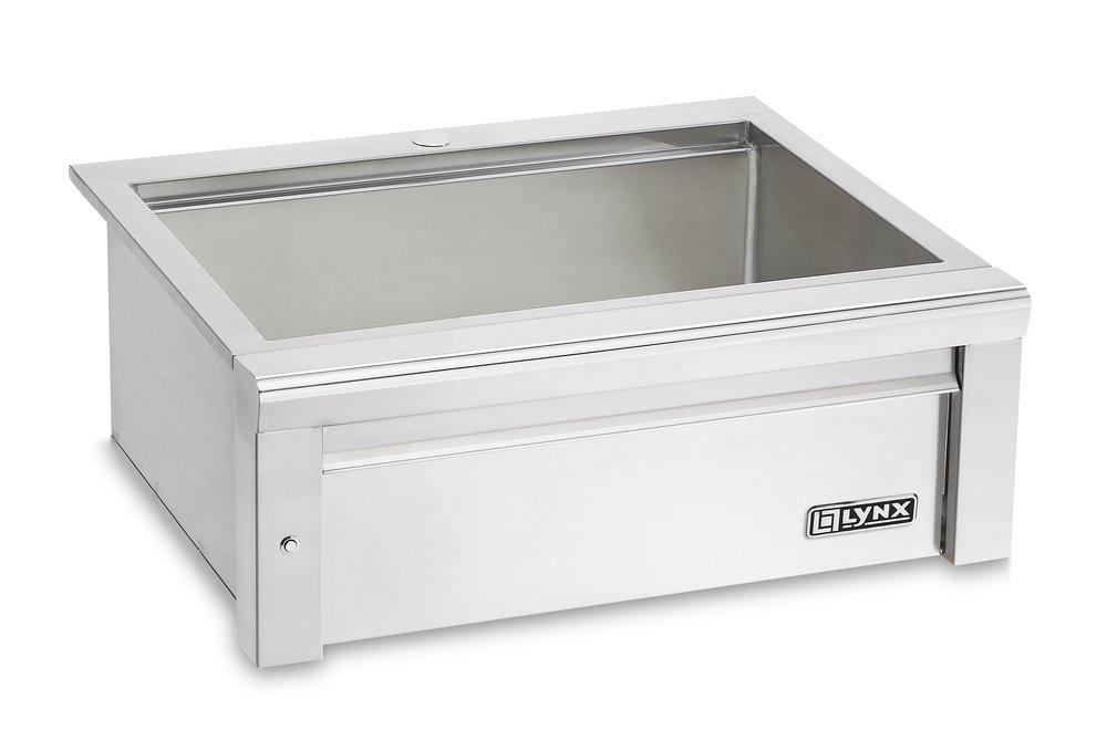 Lynx Grills Stainless Steel 30 x 25-3/25 in. 1 Hole Single Bowl Drop-in Kitchen Sink 