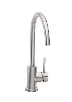 Single Handle Kitchen Faucet in Stainless Steel
