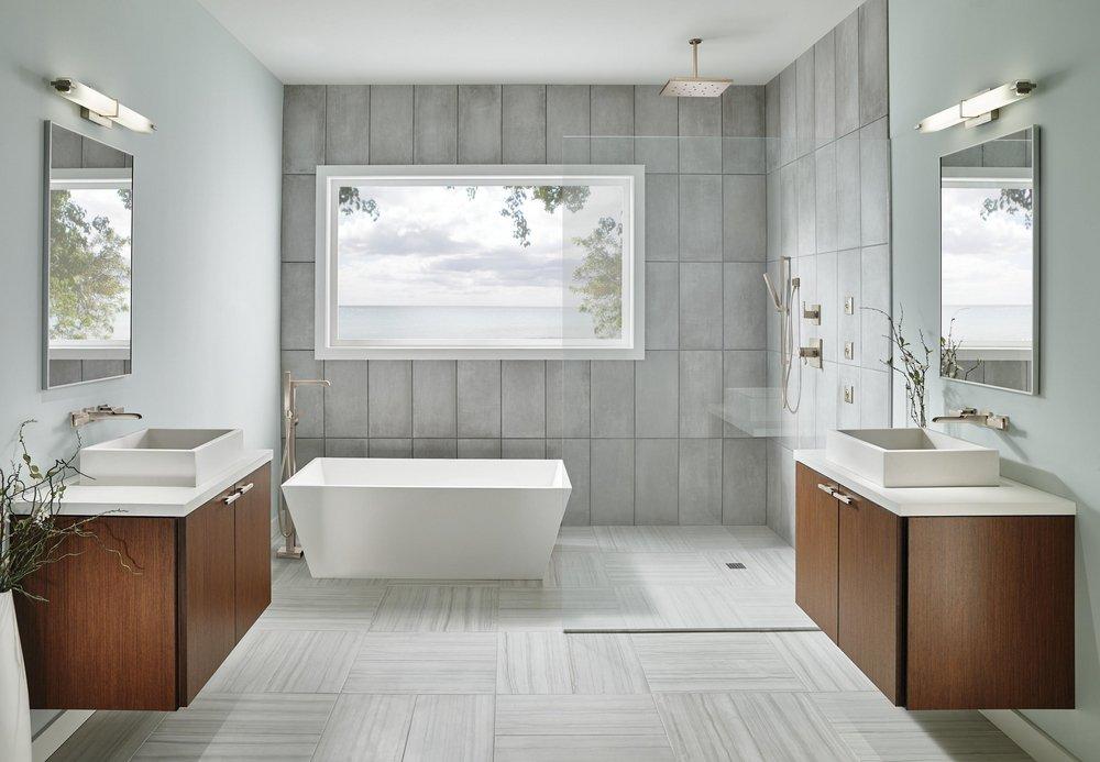 Delta Faucet Brilliance&reg; Stainless Tub and Shower Diverter Valve with Single Lever Handle 